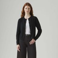 levis jersey super soft crewneck cardi anthracite night para mujer