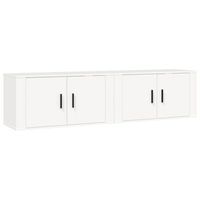 muebles para tv  mueble de salon  gabinete de tv de pared 2 uds blanco 80x345x40 cm