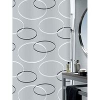 cortina de ducha textil 180 x 200