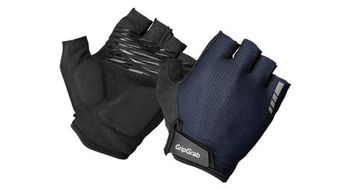 Gripgrab explr guantes acolchados de dedo corto azul
