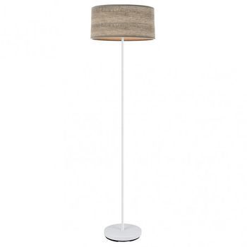 Fabrilamp Pie Salon Jerte 1xe27 Blanco Madera Gris 165x40x40 Cm