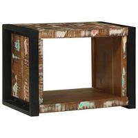 cubo de pared marron 55 x 35 x 40 cm madera solida recuperada vidaxl