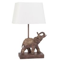 lampara elefante y pantalla blanca