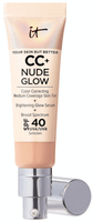 it cosmetics cc nude glow lightweight foundation  glow serum spf40 light