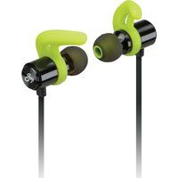 goji gsfinbt19 wireless bluetooth sports earphones - black  green black