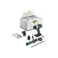 taladro percutor sin cable tpc 184 i-basic-set quadrive - festool - 577625