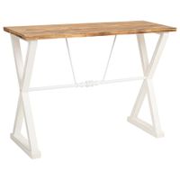 recibidor de madera y metal lacado 106x40x765h cm - blanco