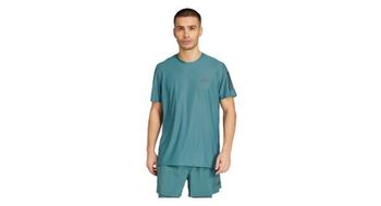 Camiseta de manga corta adidas performance own the run verde  hombre