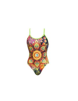 Bañador de Natación RAS Circus Naranja Mujer