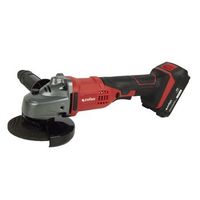 amoladora a bateria  bateria li-ion de 20v y 20 ah  cargador incluidos  apta para discos de o115 mm