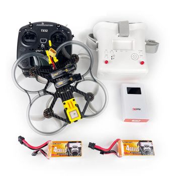 DarwinFPV CineApe35 Analógico 4S 3.5 pulgadas RC FPV Drone de carreras ELRS RTF con RadioMaster TX12 Mark Ⅱ Controlador