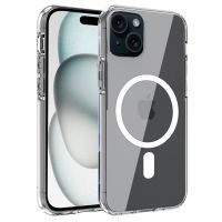 cool carcasa magnetica transparente para iphone 15