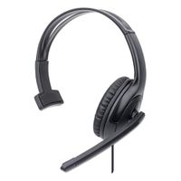 manhattan audifono usb monoaural con microfono