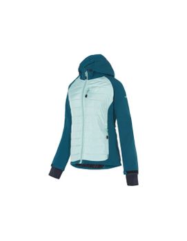 Anorack Joluvi Hybrid Shell Verde Tiza /Azul Cobalto Mujer