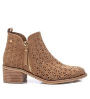 xti para mujer 14225502-taupe botines 142255 marron -altura tacon 5cm- 38 3 a 5cm cremallera casual imitacion cuero