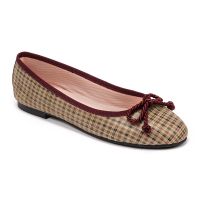 bailarina burdeos y beige