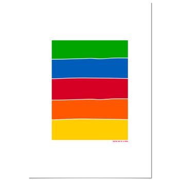 Panorama Cuadro De Aluminio Agatha Ruiz De La Prada Arcoíris Bandera 70x100 Cm