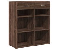 vidaxl aparador de madera de ingenieria marron roble 80x425x93 cm