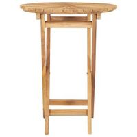 mesa de jardin  mesa de exterior plegable madera maciza de teca o 60 cm