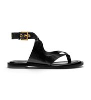 michael kors para mujer 40t6irfs1l sandalia irene de piel con tiras cruzadas negro 39 plano hebilla casual