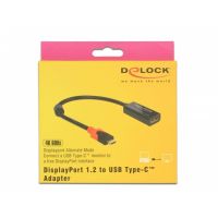 adaptador de cable de video delock 63928 usb tipo c a displayport 20 pin 02 m