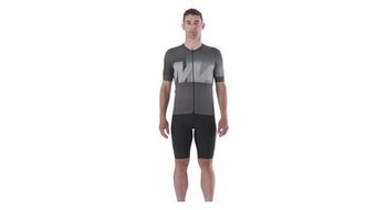 Maillot de manga corta mavic aksium graphic hombre gris