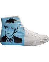 de calvin klein zapatillas urbanas de corte alto s0347 para hombre blanco-azul celeste