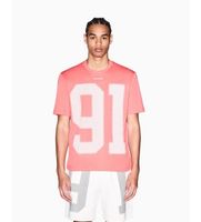 ax armani exchange para hombre xm002510af10358u4029 camiseta regular fit plus coral xl casual algodon manga corta