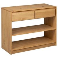 mesa consola sauda madera maciza de pino roble 895x365x73 cm vidaxl