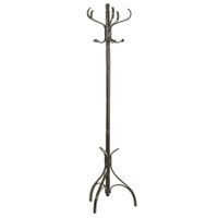 perchero de pie de madera marron 45x45x182