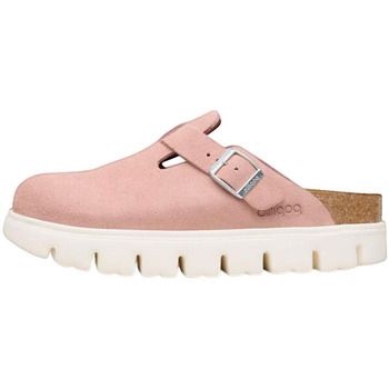 BIRKENSTOCK Zuecos Chaussures Boston Chunky en cuir suédé rose para mujer