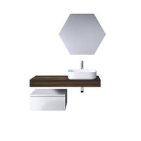 composicion bano de 4 piezas astra nogalblanco en mdf
