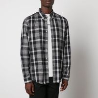 boss orange rickerty checkered coton shirt - m
