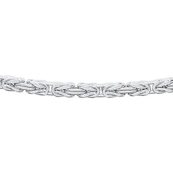 Pulsera bizantinas ven plata de ley, 2 mm, cuadrada