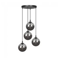 lampara colgante sagan grafito 4 luces