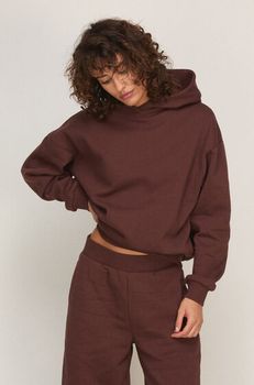 Hunkemöller Sudadera con Capucha de Felpa Afelpada Marrón