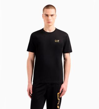 EA7 para hombre. 7M000567_AF10375 Camiseta Temp negro (S), Casual, Algodón, Manga corta