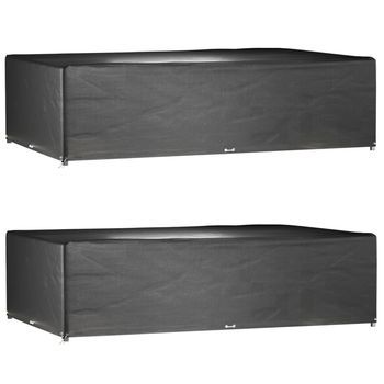 Fundas Muebles Jardín 2 Uds | Cubiertas Muebles Jardín 16 Ojales Rectangular 325x205x90 Cm Cfw25033