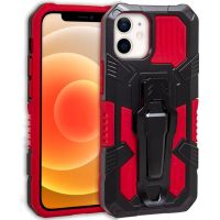 cool funda hard clip roja para iphone 12 mini