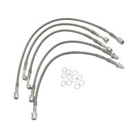 kit latiguillos de freno metalicos moto guzzi 1000 california ii completo gris