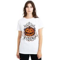 nightmare before christmas camiseta hail the pumpkin king para mujer