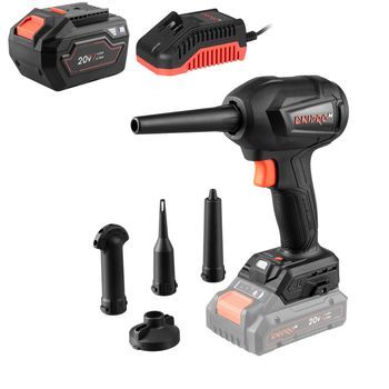 Dnipro-m Soplador De Aire Brushless Dcb-203bc 280w, 30 M/s, 4 Velocidades, Limpieza Pc Y Taller, Batería 6ah + Cargador – Dcb-203bc