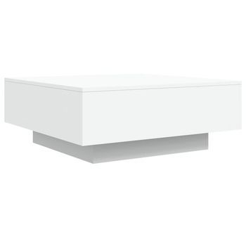 Mesa De Café - Mesa De Centro Madera De Ingeniería Blanco 80x80x31 Cm