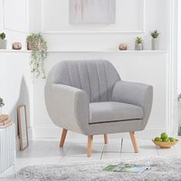 latimer grey linen armchair