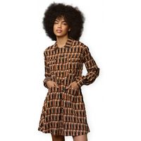 minueto vestido kat dress - brown para mujer