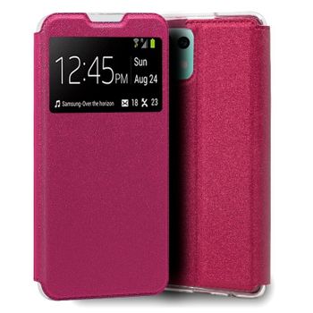 Cool Funda Flip Cover Liso Rosa para Xiaomi Mi 11 Lite/Mi 11 Lite 5G
