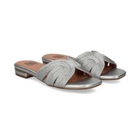 bibi lou sandalias planas mujer - plata talla 40