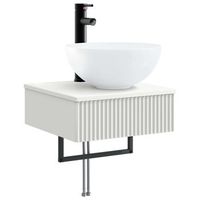 lavabo de lavado montado en la pared blanco 40 x 41 x 405 cm vidaxl