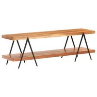 mueble para tv de madera maciza de acacia 160x40x50 cm vidaxl