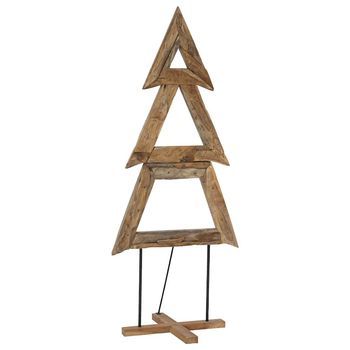 Árbol De Navidad | Decoraciones De Navidad Marrón 181 Cm Madera De Teca Maciza